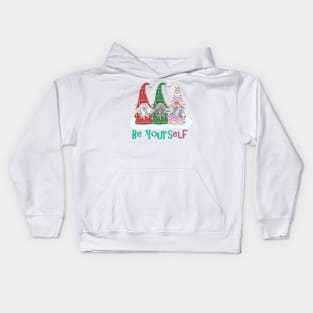 Be Yours-Elf Three Christmas Gnomes Kids Hoodie